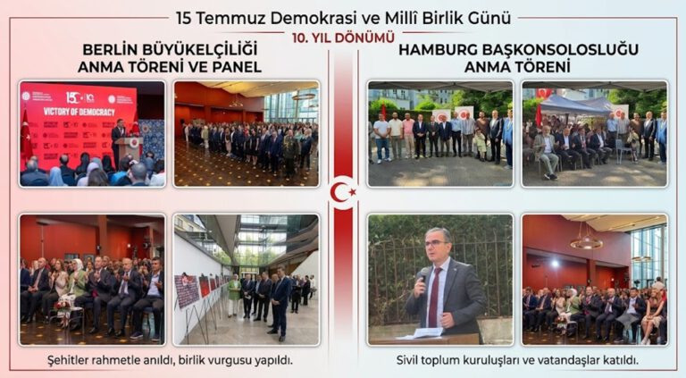 Berlin ve Hamburg’da 15 Temmuz Anması: Demokrasi ve Millî İrade Vurgusu