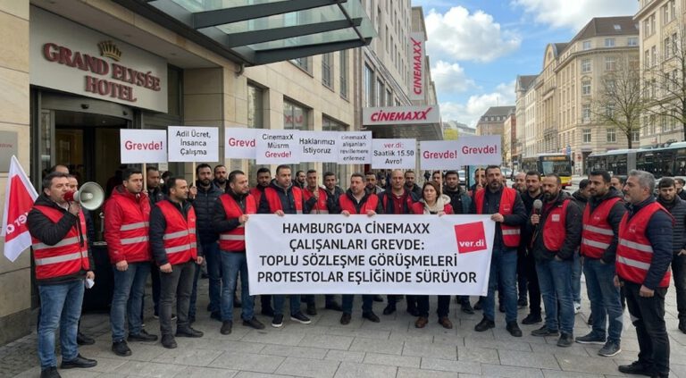 Hamburg’da CinemaxX çalışanlarından grev: Görüşmeler protestolar eşliğinde sürüyor